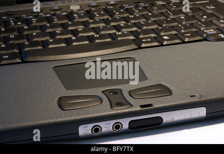Touchpad and Infrared on Laptop PC Stock Photo