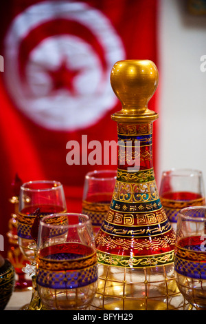 Tunisian glassware Stock Photo