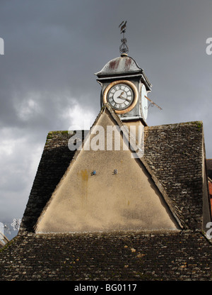 Clock tower of Buttercross building Witney Oxfordshire Stock Photo