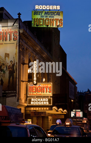 Broadway Theater Marquees, NYC Stock Photo