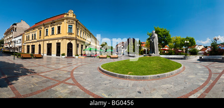 Hotel Grand, Square of Zivojin Misic in the town of Valjevo, Serbia, Balkan, Europe Stock Photo
