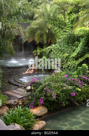 Hot Spring Pool at the Brilliant Resort and Spa in Kunming, Yunnan Province, China, Asia Stock Photo