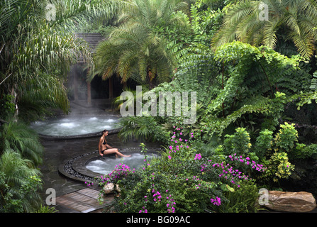 Hot Spring Pool at the Brilliant Resort and Spa in Kunming, Yunnan Province, China, Asia Stock Photo