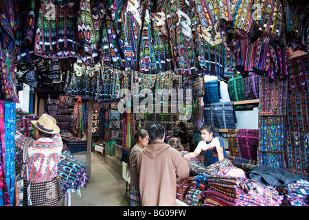 Friday Market in Solola Guatemala. Stock Photo
