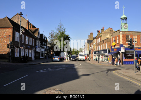 Berkhamsted High Street, Hertfordshire, UK. Stock Photo