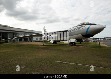 Beoing WB-47E Stratojet on static display on  the East Lawn of the Museum of Flight, Seattle Stock Photo