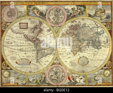 Very old world map Stock Photo - Alamy