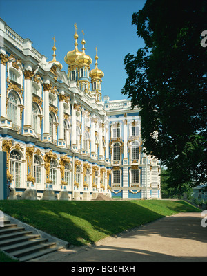 Catherine Palace near St. Petersburg, Russia, Europe Stock Photo