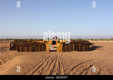 Bedouin camp in Sahara Desert Stock Photo