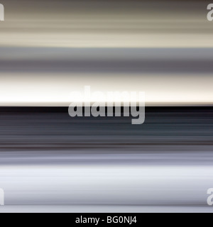 Abstract image of the view from Alnmouth Beach to the North Sea, Alnmouth, Northumberland, England, United Kingdom, Europe