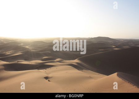 Sand dunes in the Sahara Desert Stock Photo