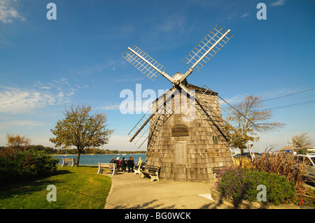 Model of Beebe windmill, Sag Harbor, The Hamptons, Long Island, New York State, United States of America, North America Stock Photo