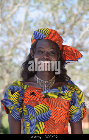 Receptionist, Royal Lodge, Sine Saloum Delta, Senegal, West Africa, Africa Stock Photo