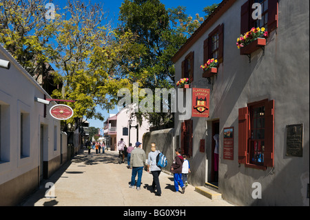 St George Street pedestrian mall, St Augustine, Florida, USA Stock Photo