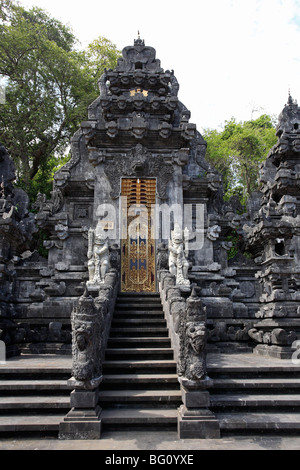 Pura Goa Lawah Temple in Bali, also known as Bat Cave Temple because of the thousands of bats that live there. Stock Photo