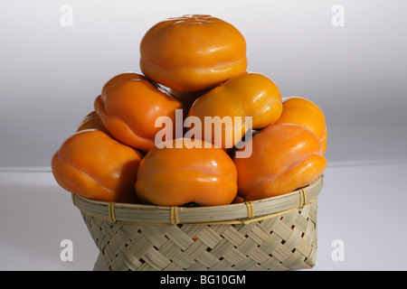 close-up of persimmon Stock Photo