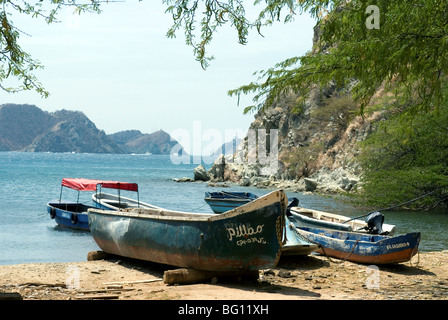 Beach at Taganga, near Santa Marta, Colombia, South America Stock Photo