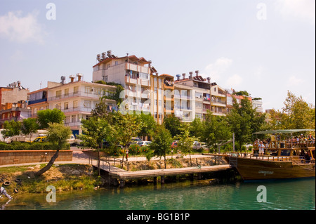 Manavgat town centre showing buildings near Antalya in southern Mediterranean Turkey Stock Photo