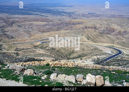 View from mount Nebo (Khirbet as-Sayagha), Jordan Stock Photo