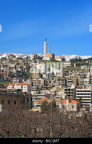 City in Bekaa valley, Lebanon Stock Photo