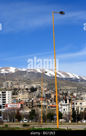 City in Bekaa valley, Lebanon Stock Photo