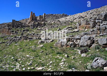 The Upper Roman temple, Niha, Bekaa valley, Lebanon Stock Photo