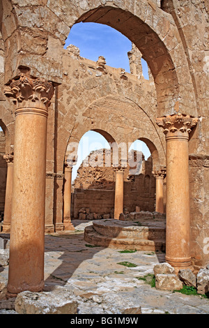 Resafa (Sergiopolis), near Ar Raqqah, Roman and Byzantine city in desert, Syria Stock Photo