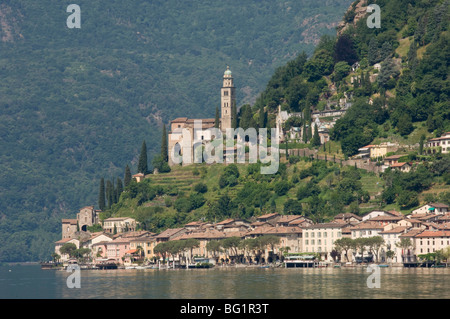 Morcote, Lake Lugano, Switzerland, Europe Stock Photo