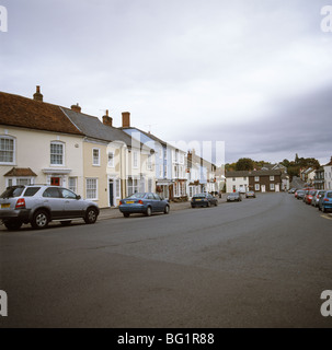 Thaxted High Street in Thaxted in Essex in England in Great Britain in the United Kingdom UK. Street Modern Life Stock Photo