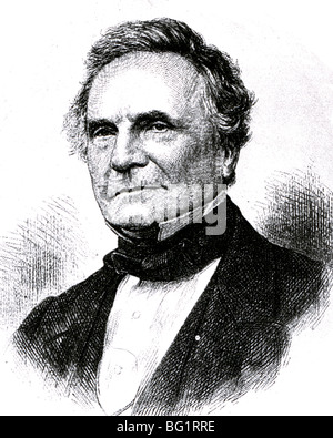 CHARLES BABBAGE -  English mathematician (1791-1871) Stock Photo