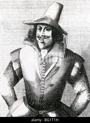 GUY FAWKES - English conspirator (1570-1606)  member of the Gunpowder Plot to blow up Parliament Stock Photo