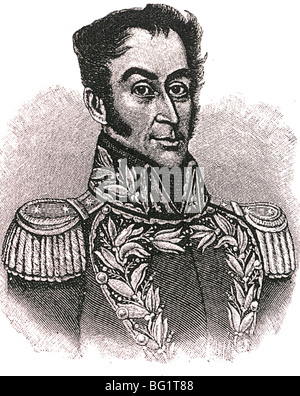 SIMON BOLIVAR - South American revolutionary leader known as the Liberator (1783-1830) Stock Photo