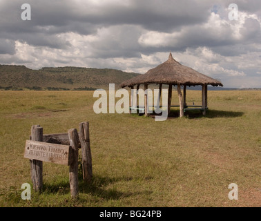 Airstrip in the Masai Mara Stock Photo