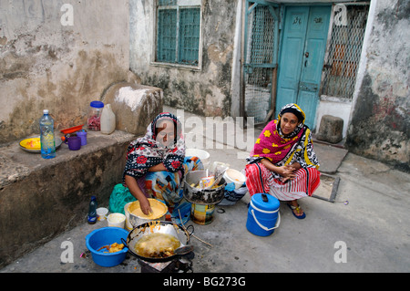 Old Town street scene, Mombasa, Kenya Stock Photo