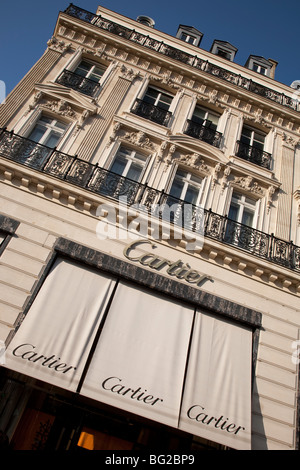 Cartier, luxury goods shop, Champs-Élysées, Paris, France, Europe,  PublicGround Stock Photo - Alamy