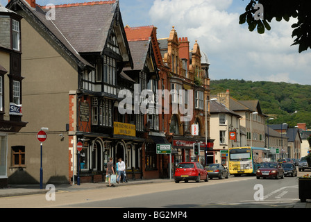 Alexandra Road, Aberystwyth, Wales, with the Cambrian Hotel centre left. Stock Photo