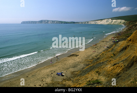 Compton Bay Isle of Wight Hampshire England UK Stock Photo