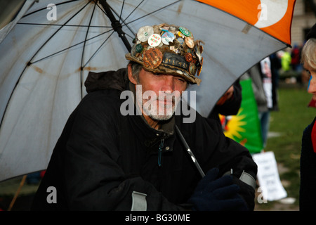 Brian Haw, Iraq war Protester. Stock Photo
