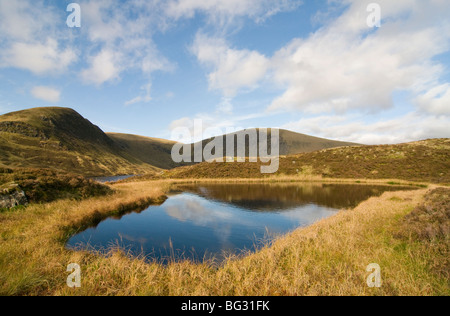Hoggs Well looking towards Lock Skene above the Grey Mares Tail Stock Photo