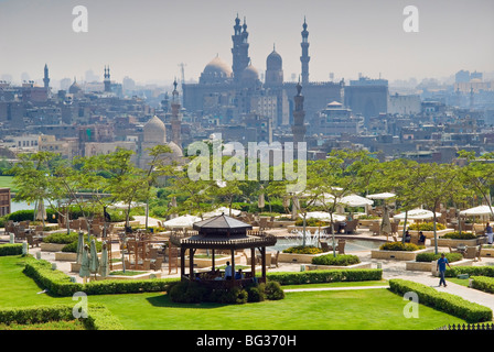 Al Azhar park and Islamic area, Cairo, Egypt, North Africa, Africa Stock Photo