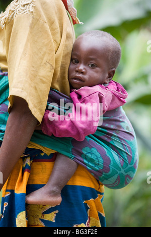 Village of Masango, Province of Cibitoke, Burundi, Africa Stock Photo