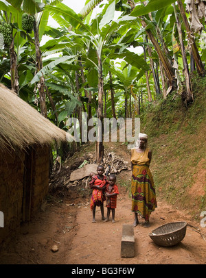 Village of Masango, Province of Cibitoke, Burundi, Africa Stock Photo