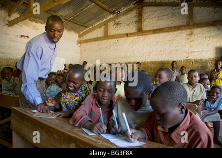 Village of Masango, Province of Cibitoke, Burundi, Africa Stock Photo