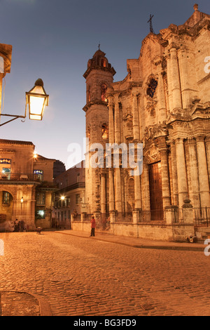 Plaza de la Catedral, Havana, Cuba, West Indies, Central America Stock Photo