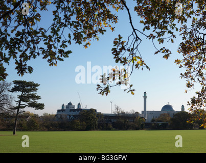 The Baitul Futuh Mosque in Morden, Surrey, England. The Largest Mosque in Western Europe. Stock Photo