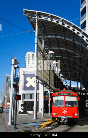 Broadway trolley station, San Diego, California, United States of America, North America Stock Photo