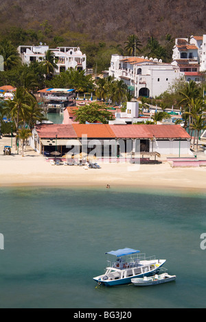 Santa Cruz Beach, Bahias de Huatulco, Oaxaca State, Pacific Coast, Mexico, North America Stock Photo