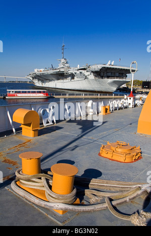 USS Yorktown Aircraft Carrier, Patriots Point Naval and Maritime Museum, Charleston, South Carolina, United States of America Stock Photo