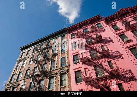Fire escapes, Soho, Manhattan, New York, United States of America, North America Stock Photo