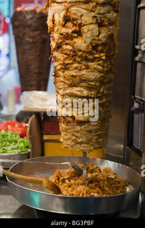 Doner kebab cooking, Istanbul, Turkey, Europe Stock Photo